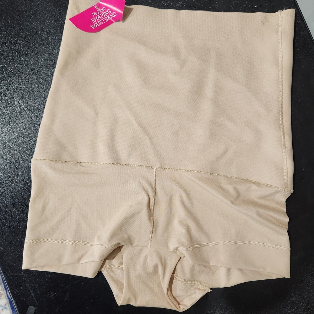 Maidenform‎ nude light tan boyshort shapewear womens size medium